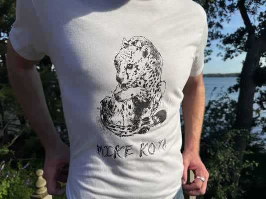 Cheetah White Tee